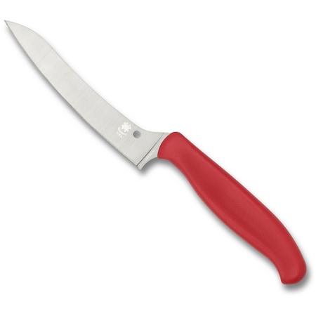 Spyderco 2024 Spyderco Z-Cut Kitchen Knife, Lightweight Red, Pointed Tip SPY-K14PRD